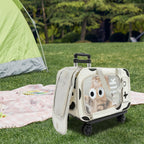 Pets Go Out with Portable Trolley Cases