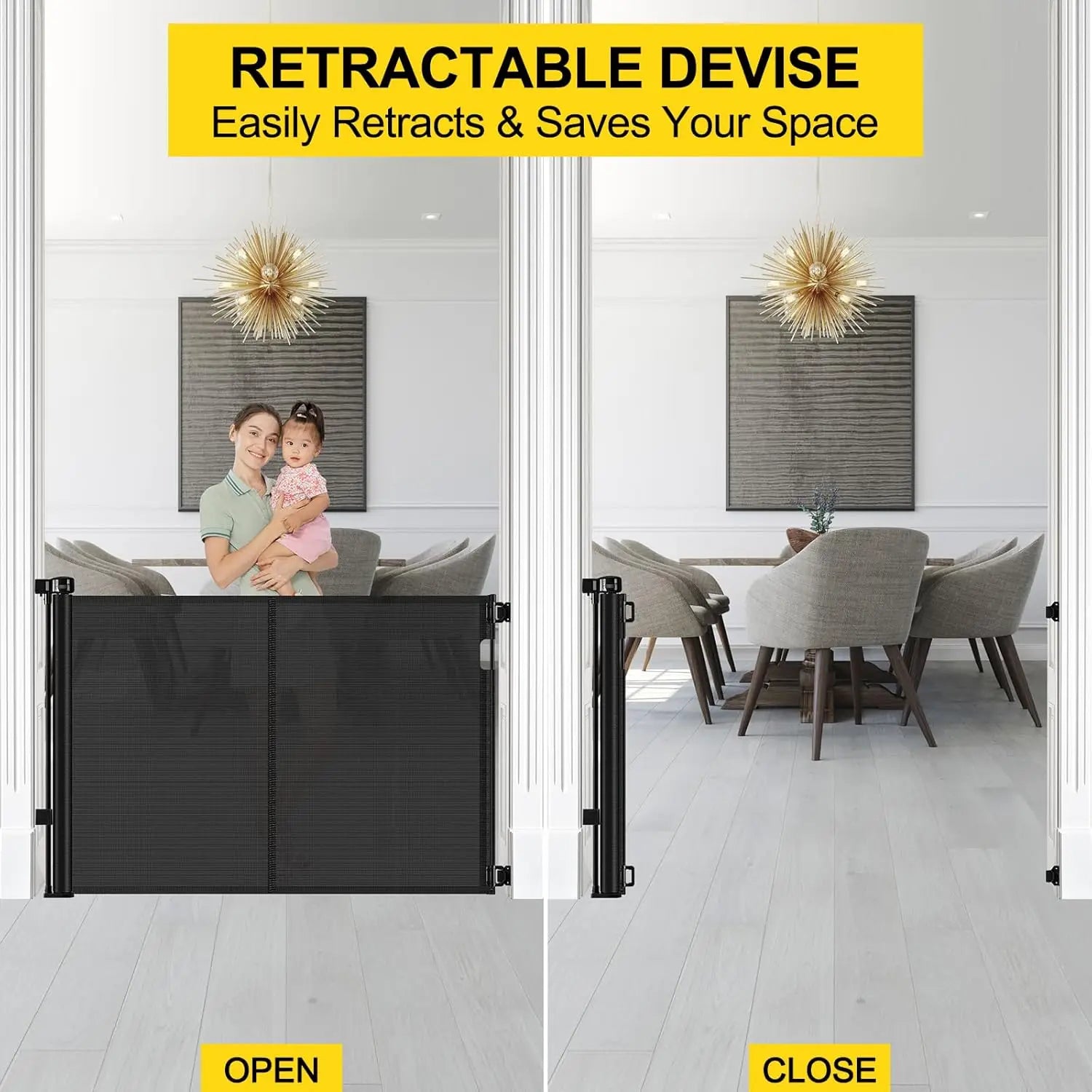 Extra Tall Retractable Gate