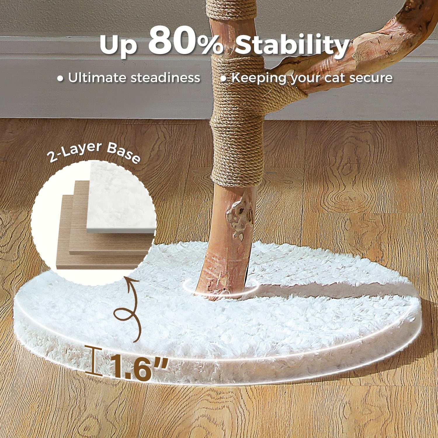 Solid Wood Cat Tree