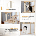 Cat Tree/Litter Box Enclosure
