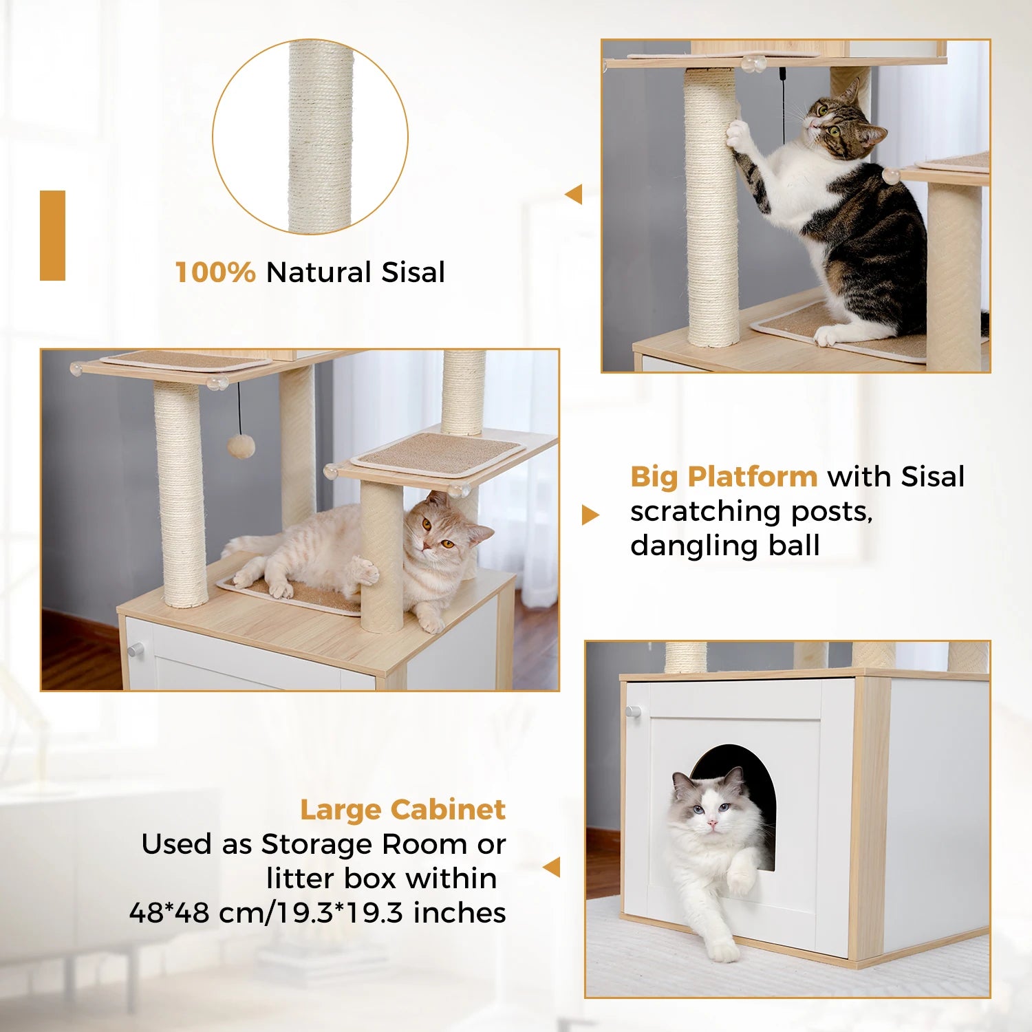 Cat Tree/Litter Box Enclosure