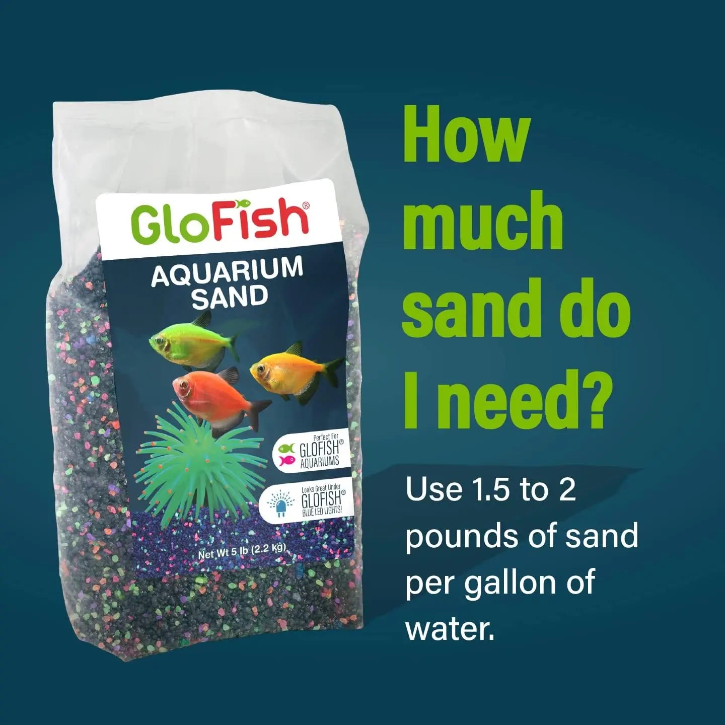 5 Pounds Black Aquarium Sand