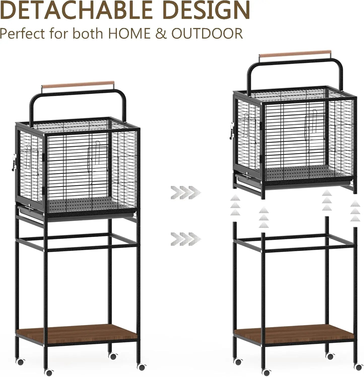52-In Detachable Travel Birdcage