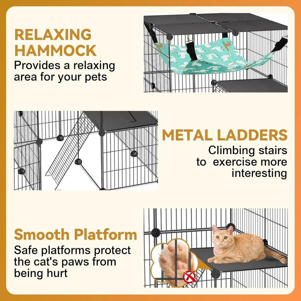4-Tier DIY Cat Enclosures