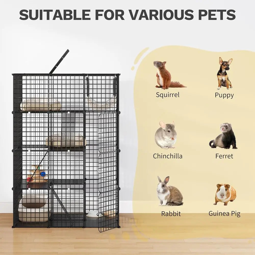 4 Tier Large Cat Cage