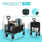 Wagon Cart Foldable Heavy Duty