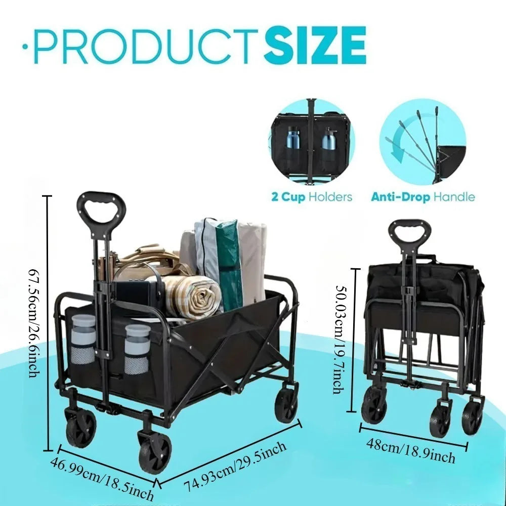 Heavy-Duty All-Terrain Folding Cart