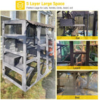 70" Wooden Cat Enclosure