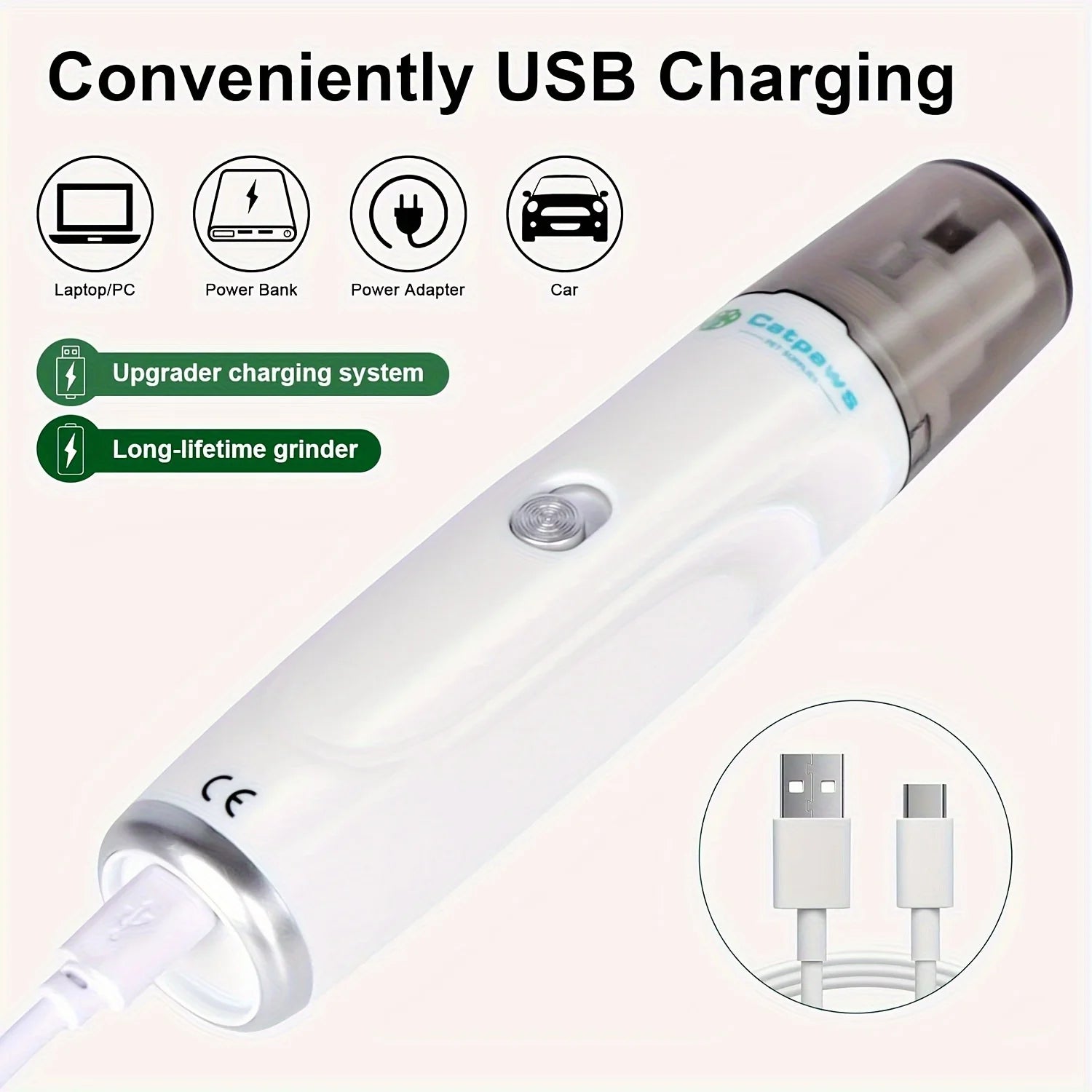 Nail Grinder USB Rechargeable