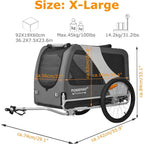 XL Pet Bike Trailer for Large Dog