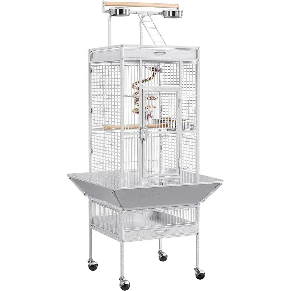 Wrought Iron Play-top Cage, 61"