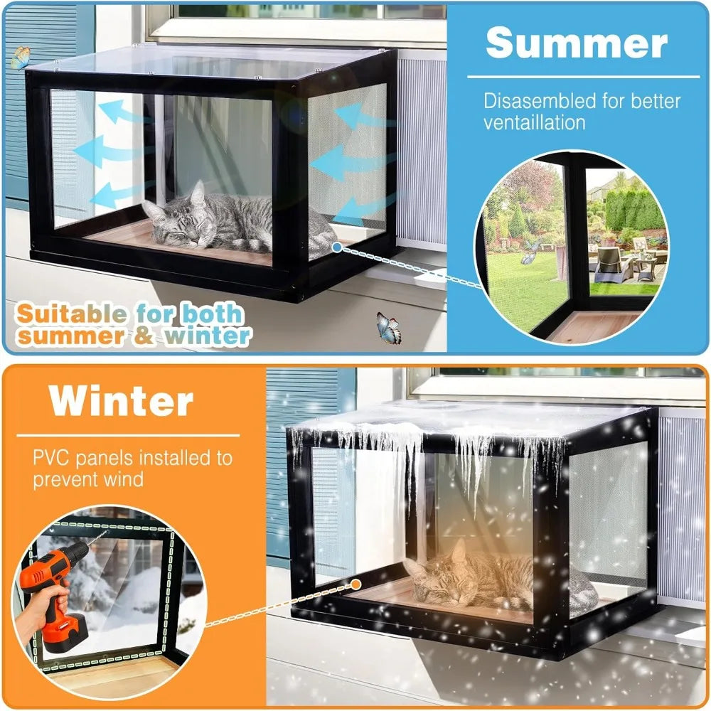 Cat Enclosure Window Perch
