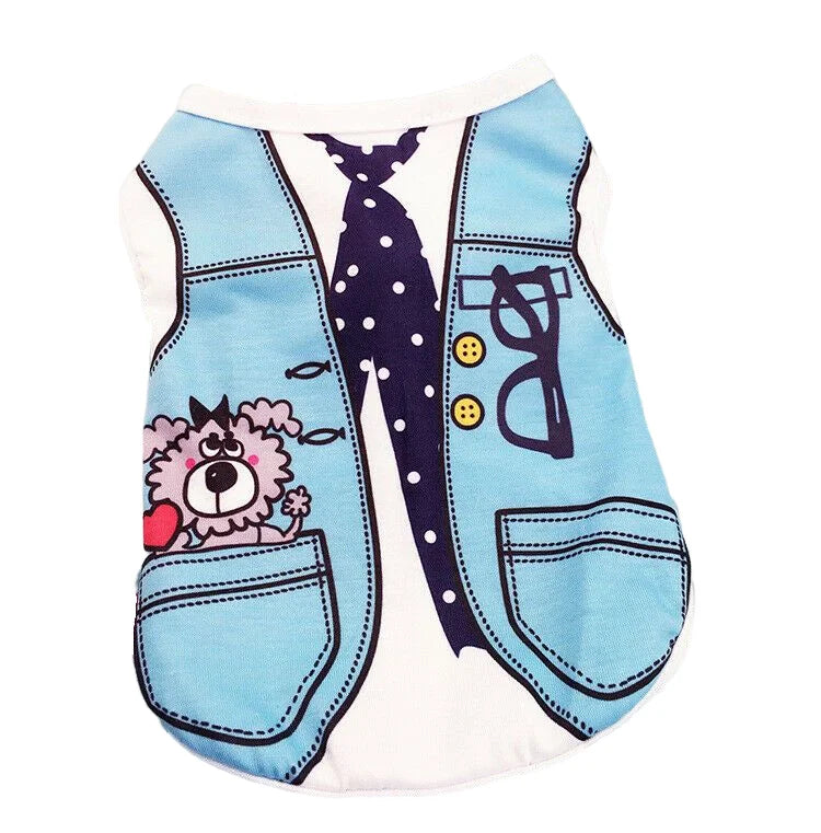 Cartoon Print Cotton Apparel