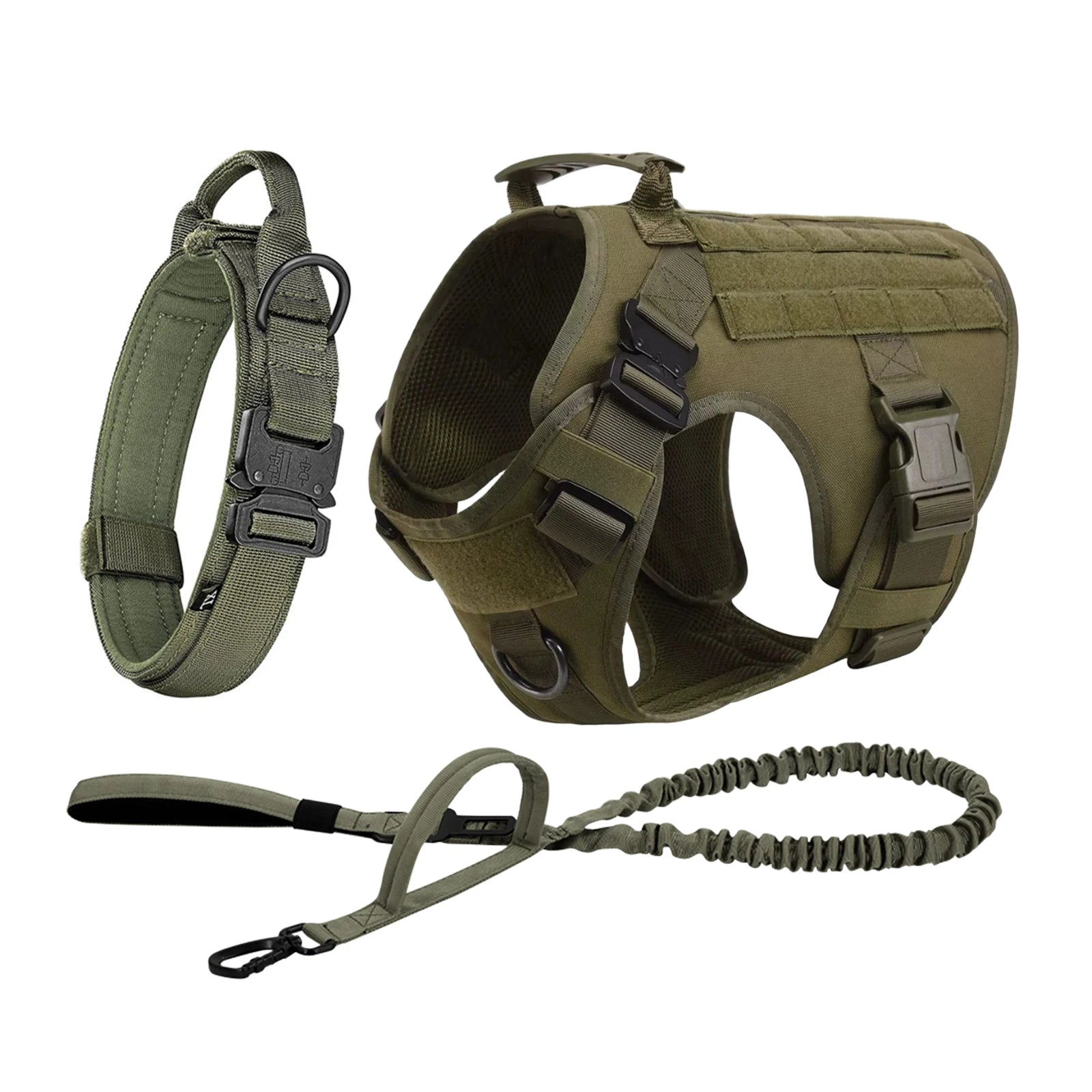 Tactical Harness Collar Leash