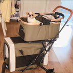 Double Decker Pet Stroller/Separate Compartments