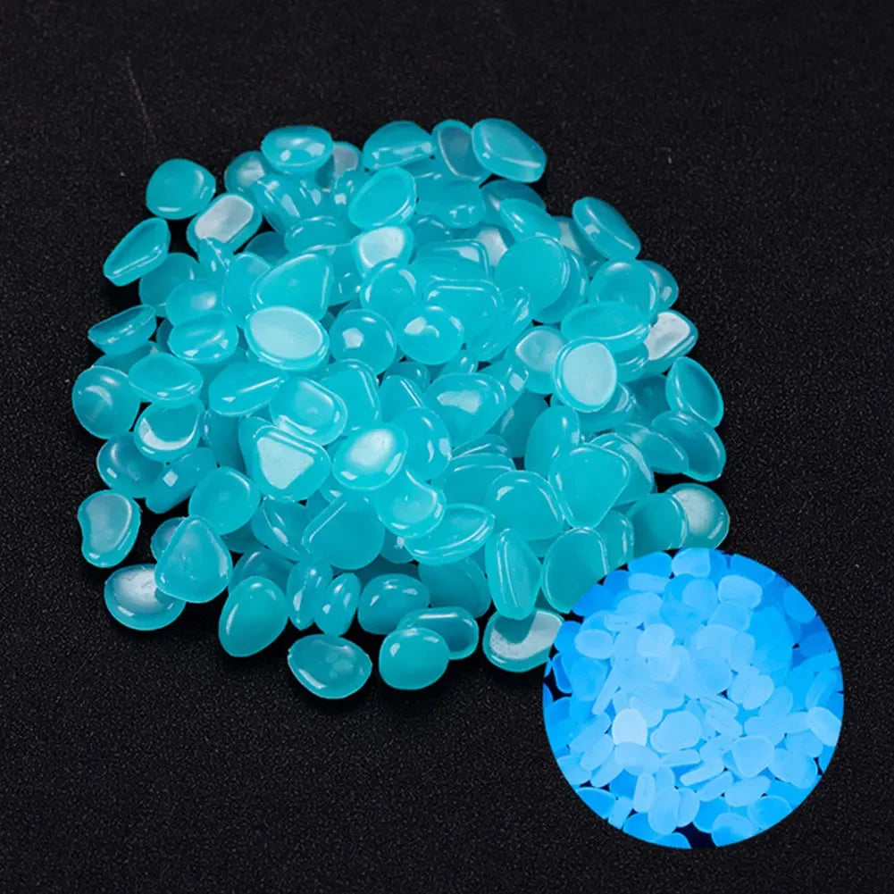 100Pcs Pebbles Glow In The Dark