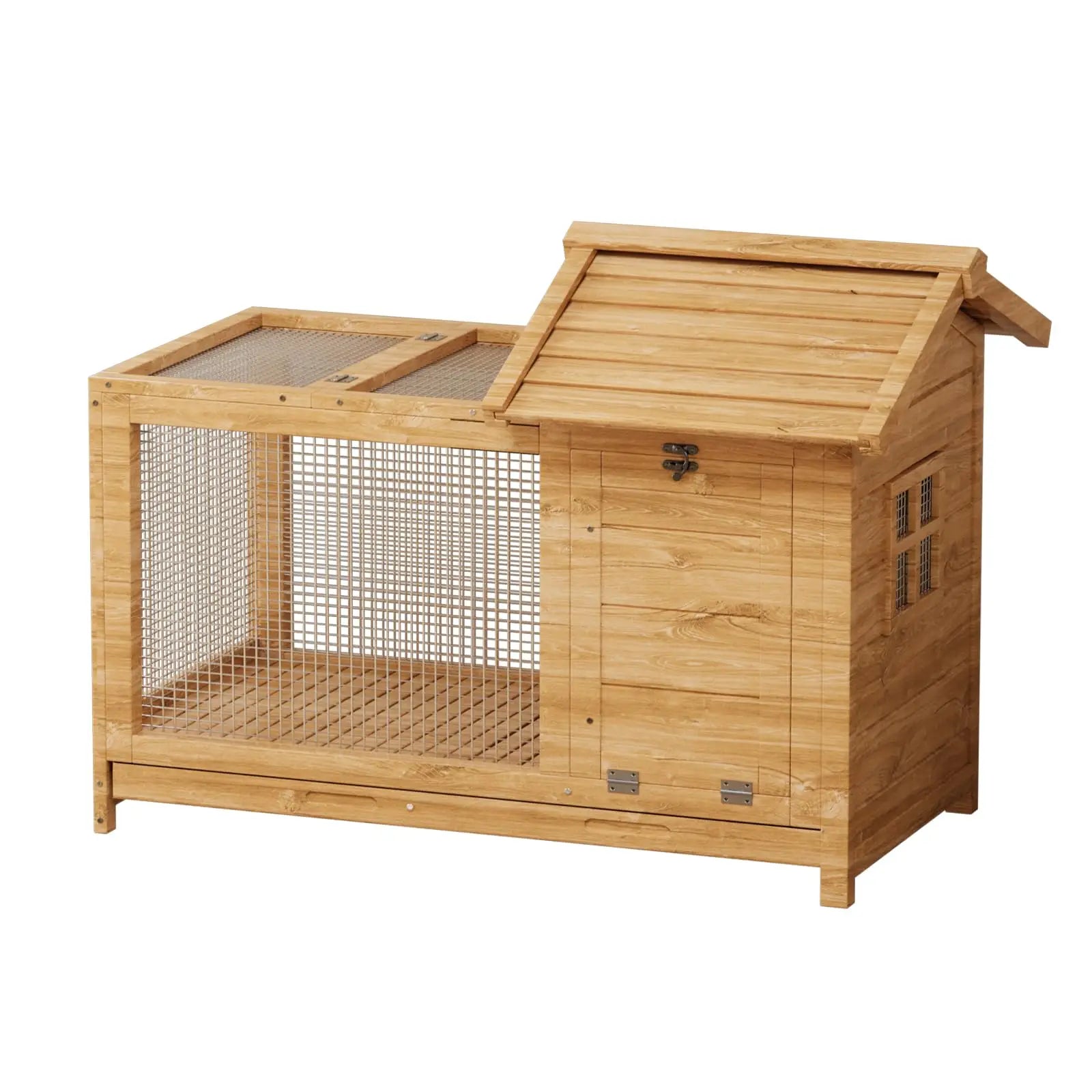Outdoor Wooden Rabbit Hutch