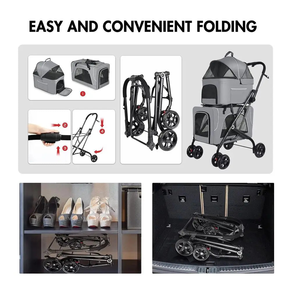 Double Pet Stroller