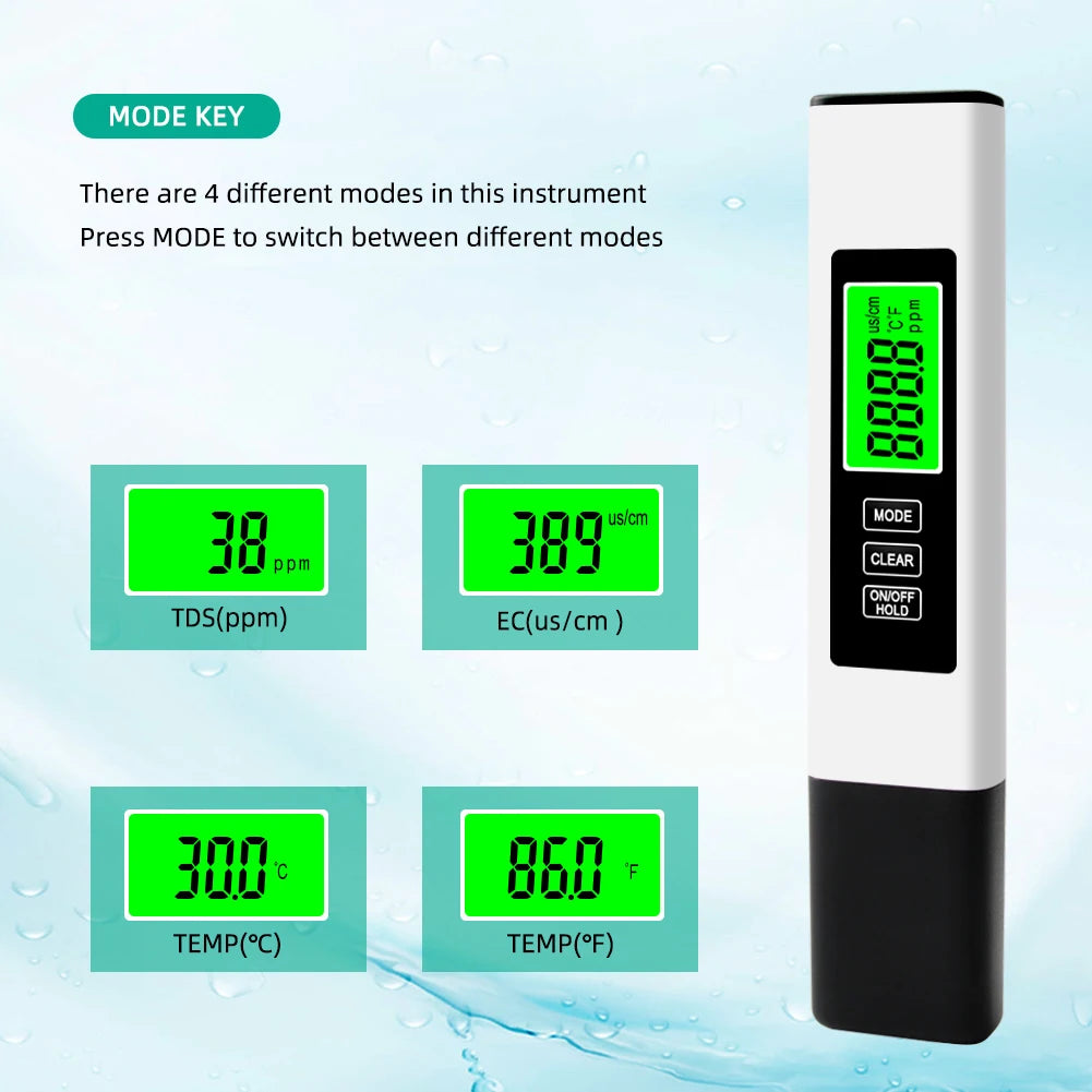 4 in 1 Digital Water Tester