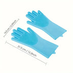 Bathing/Massage Silicone Gloves