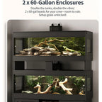Dual 60 Gallon Reptile Tank
