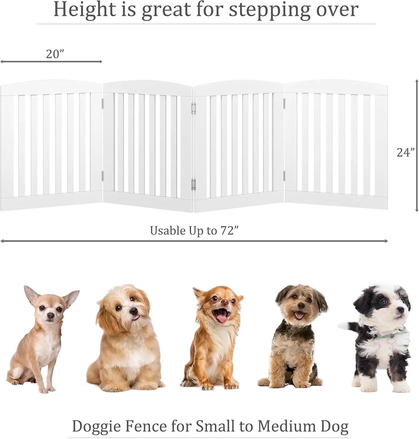 Freestanding Foldable Pet Gate