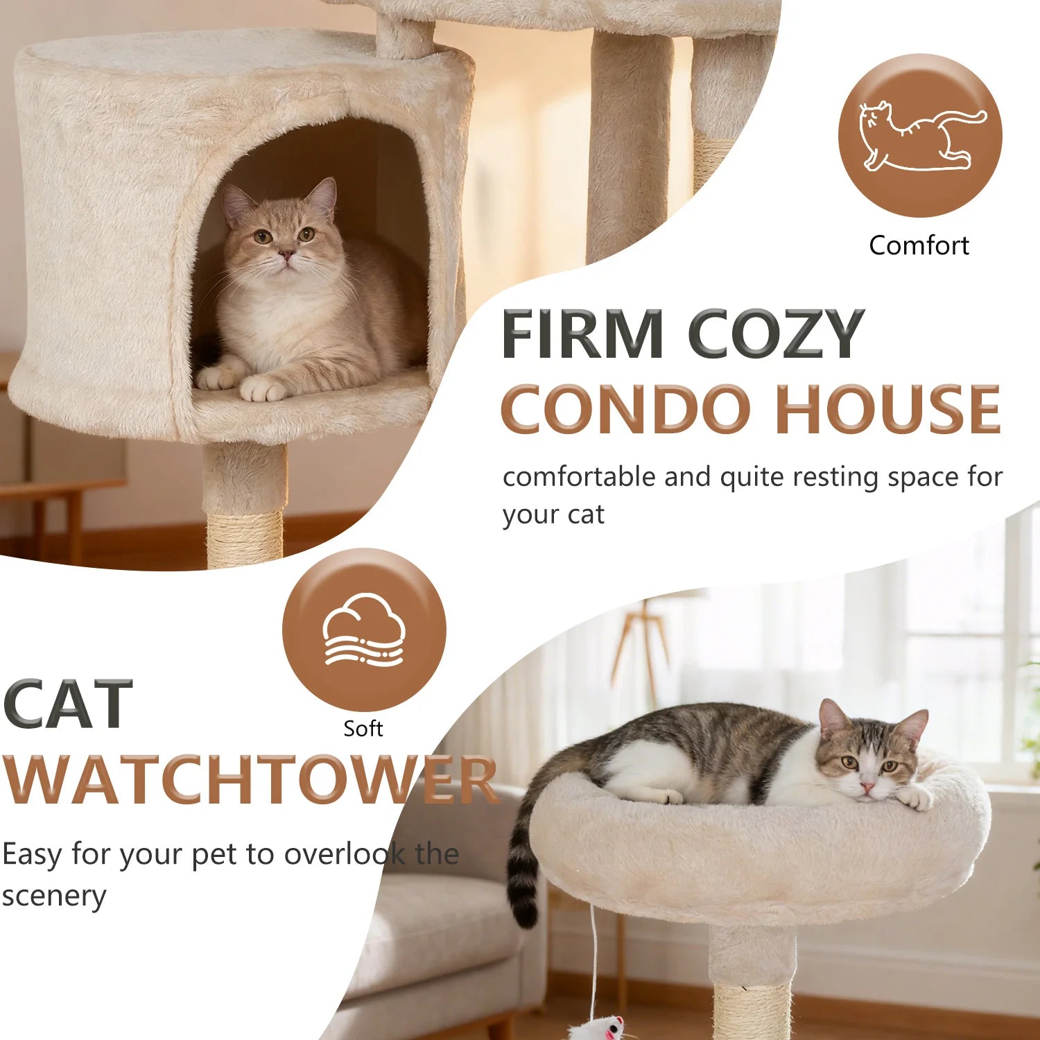 37in Cat Tree Tower