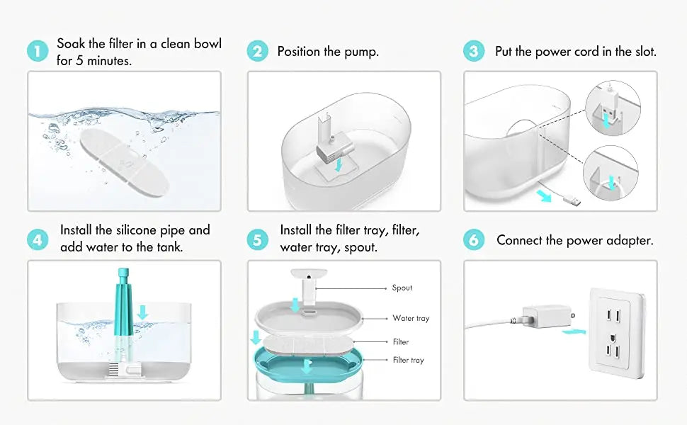Replacement Pump for Cat Water Fountain