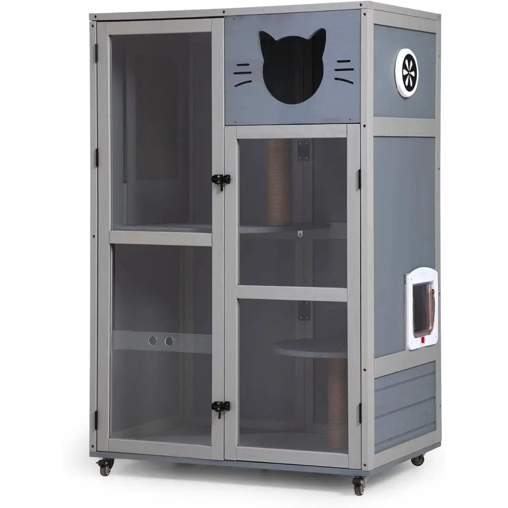 Wooden Cat Villa