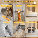 Stainless Steel Cat Litter Box