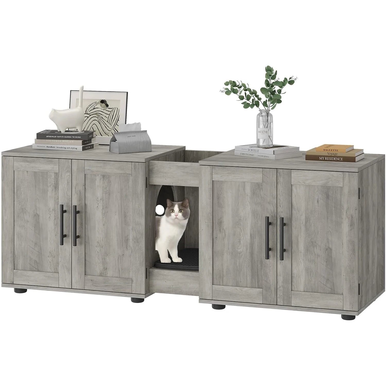 Cabinet Cat Litter Box