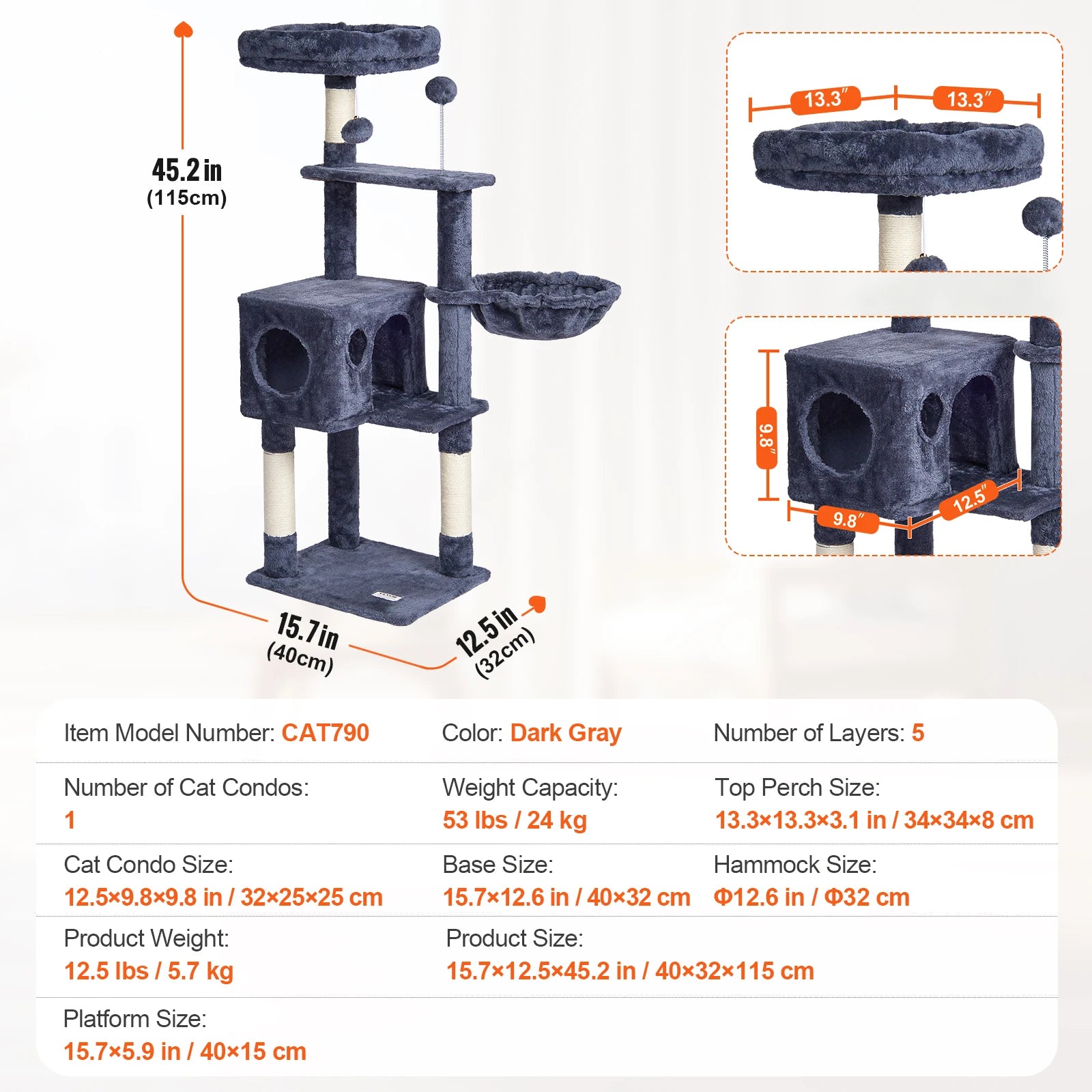 Cat Tree for Indoor Cats