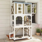 64" Wooden Cat Enclosure