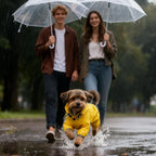 Dog Raincoat High-Visibility Yellow