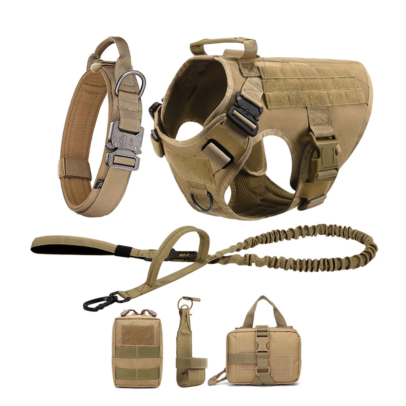 Tactical Harness Collar Leash
