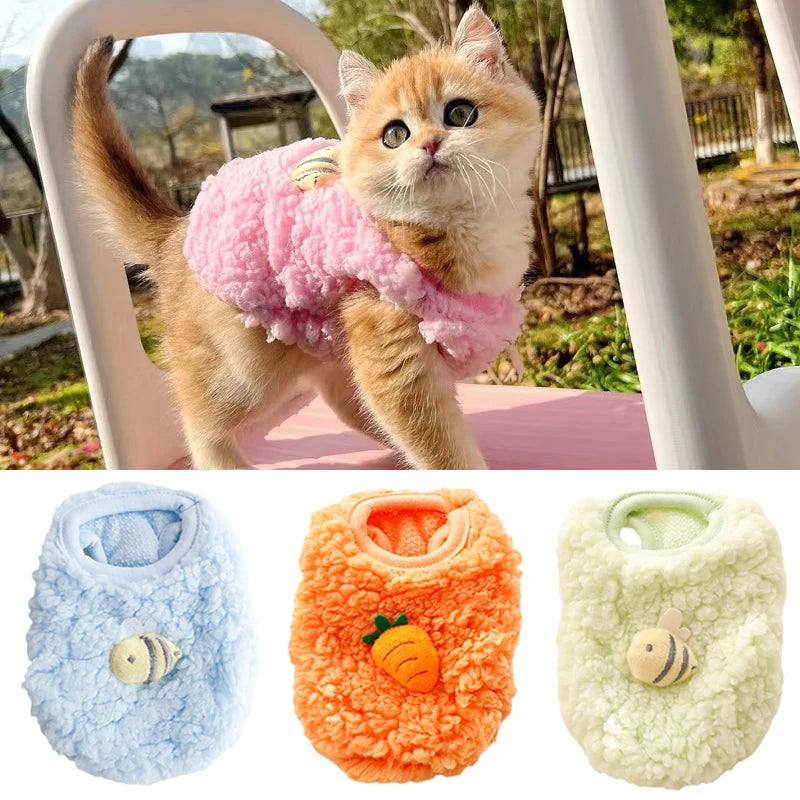Newborn Cat Kitten Velvet Clothing