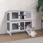 Rabbit Hutch Folding Bunny Cage