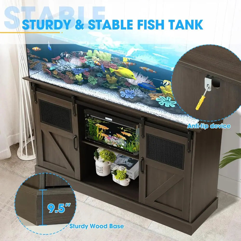 Heavy-Duty 55-75 Gallon Aquarium Stand