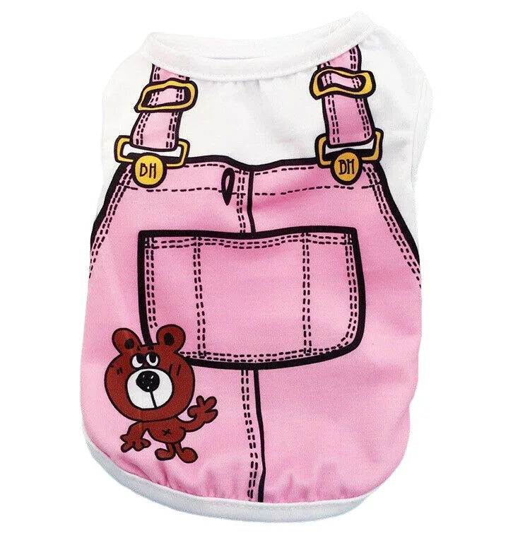 Cartoon Print Cotton Apparel