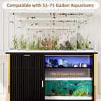 Sturdy Black/Gold Fish Tank Stand
