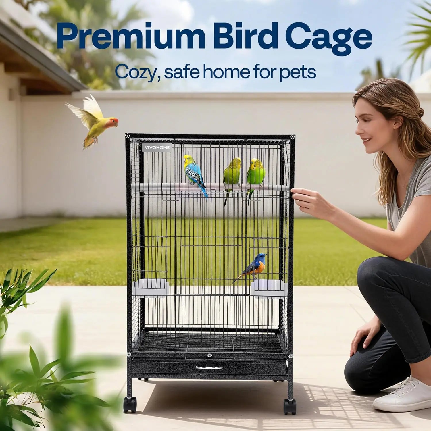 30-In Wrought Iron Bird Cage