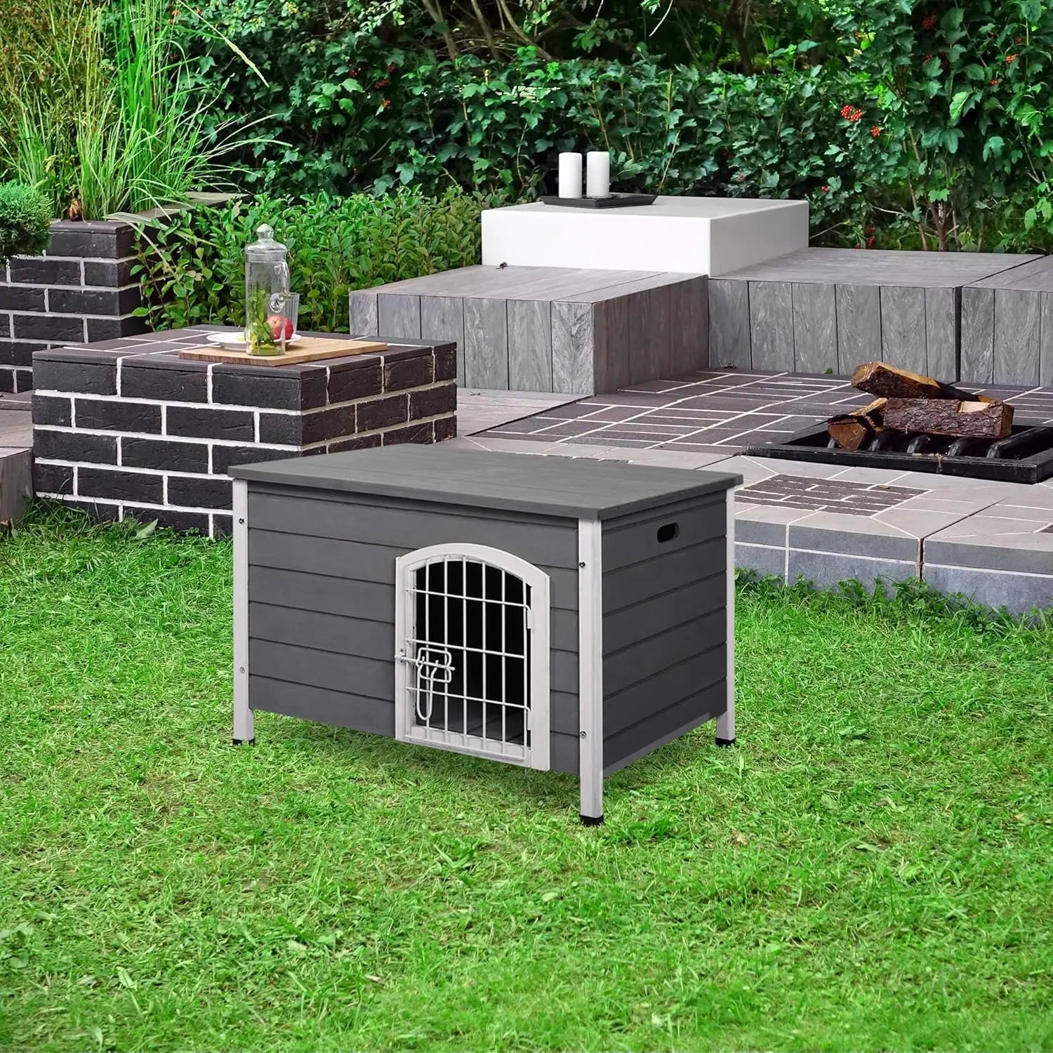 31" Wooden Dog Cage