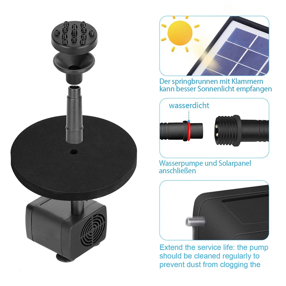 Solar Aquarium Wave Maker