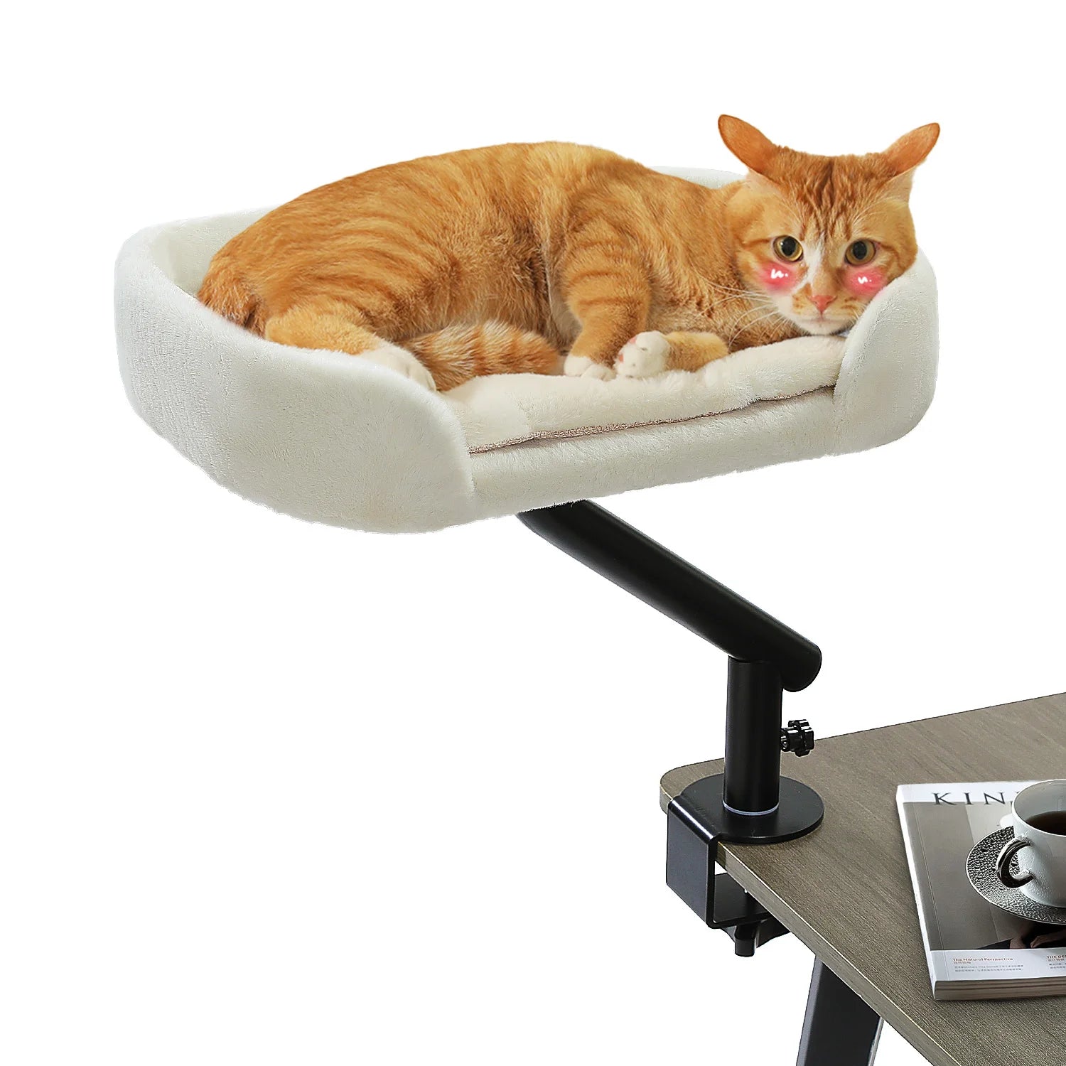 Cat Desk Bed, 360° Rotatable