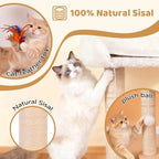 Small Wooden Cat Tree Tower