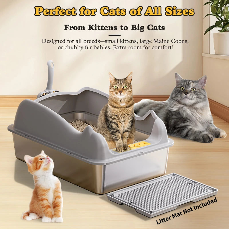 Stainless Steel Cat Litter Box