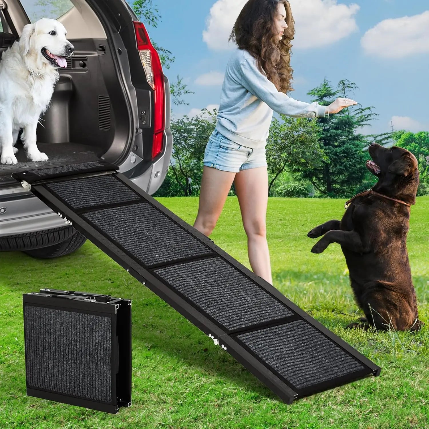 Folding Dog Ramp For Car