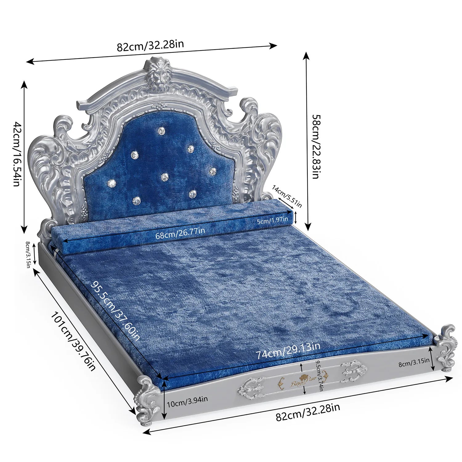 Luxury Pet Bed/Headboard