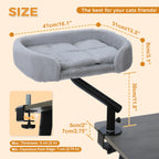 Cat Desk Bed, 360° Rotatable