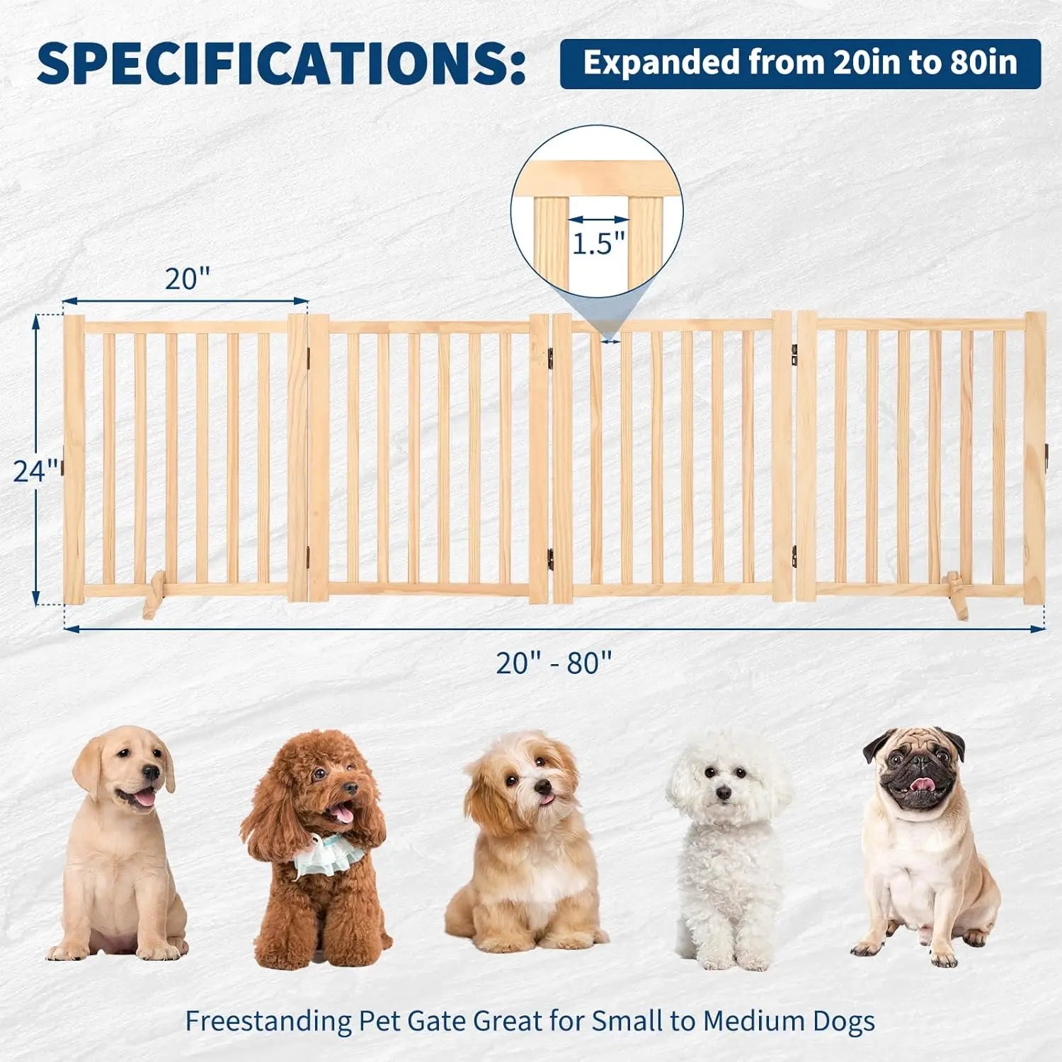 Freestanding Dog Gate
